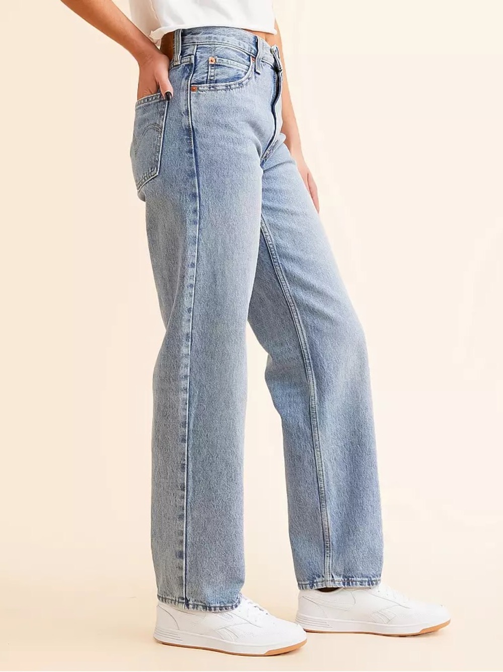 Levi’s 90s Dad Straight Jeans low mid Size 10 W30 Far And Wide Wash Denim NWOT - Picture 2 of 10